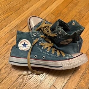 Converse High Tops - Green and Brown